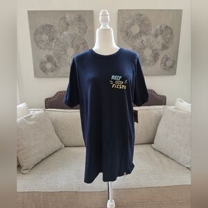 Reef Beach Fiesta Graphic T-shirt Sz Lg